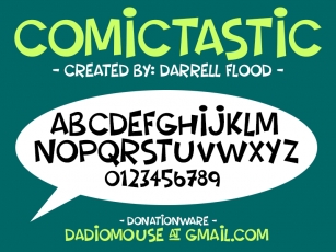 Comictastic Font Download