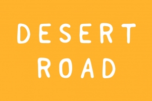 Desert Road Font Download