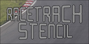 Racetrack Stencil Font Download