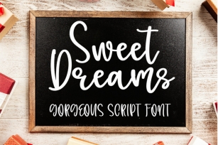 Sweet Dreams - A gorgeous handwritten scipt font Font Download
