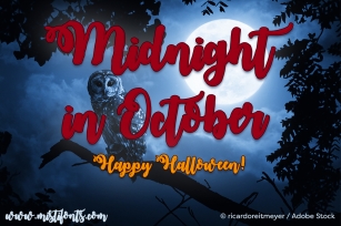 Midnight in October Font Download
