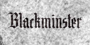 DK Blackminster Font Download