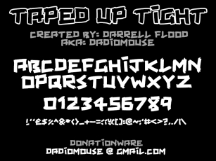 Taped Up Tigh Font Download
