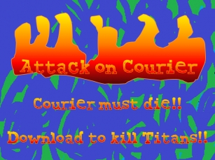 Attack on Courier Font Download