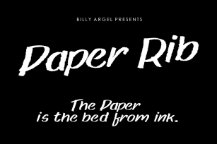 Paper rib Font Download
