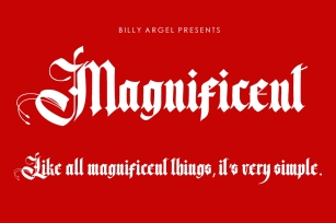 Magnifice Font Download