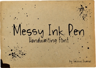 Messy Ink Pe Font Download