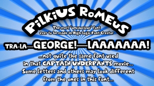 Pilkius Romeus Font Download