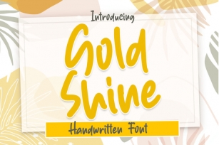 Gold Shine - Handwritten Font Font Download