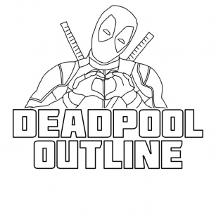 Deadpool Outline Font Download