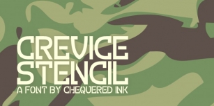 Crevice Stencil Font Download