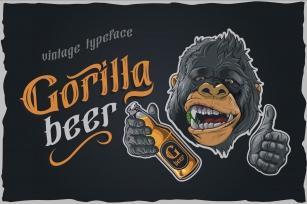 Gorilla beer - gothic typeface Font Download