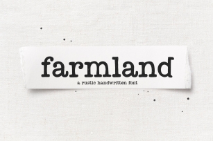 Farmland - A Farmhouse Typewriter Font Font Download
