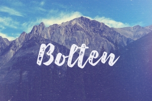 Bolten Typeface Font Download