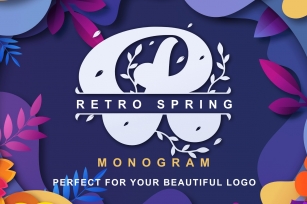 Retro Spring - Monogram Font Download