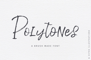 Polytones | A Brush Made Font Font Download