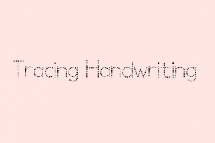 Tracing Handwriting Font Download