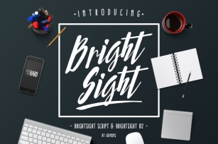Bright Sight - 2 Fonts Font Download