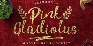 Pink Gladiolus Font Download