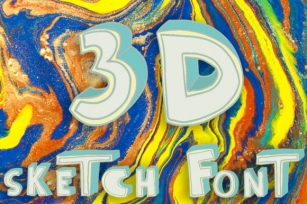 3D Sketch Font Download