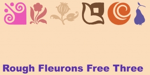 Rough Fleurons Free Three Font Download