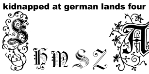 Kidnapped at German Lands Four Font Download