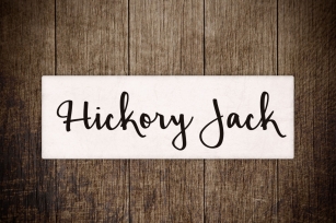 Hickory Jack Font Download