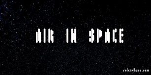 Air in Space Font Download