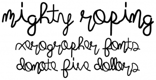 Mightyroping Font Download