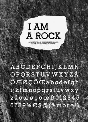 I Am a Rock Font Download