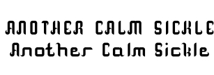 Another calm sickle Font Download