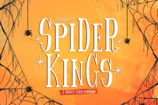 Spider King - Beautiful Serif Font Font Download