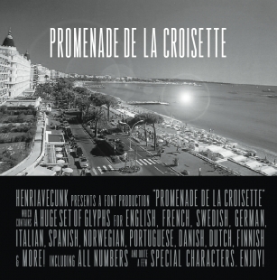 Promenade de la Croisette Font Download