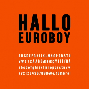 Hallo Euroboy Font Download