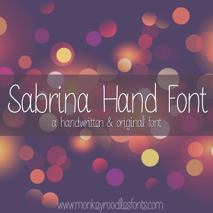 MRF Sabrina Hand Font Download