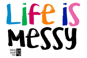 KG Life is Messy Font Download