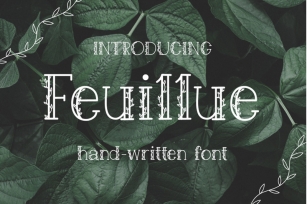 Feuillue | serif font Font Download