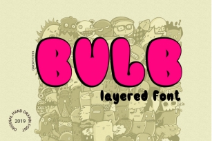 Bulb Layered Font Font Download