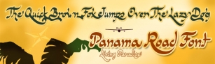 Panama Road Font Download