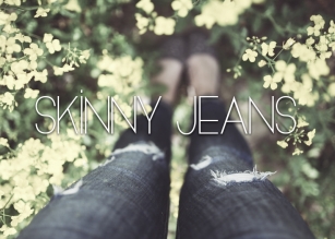 Skinny Jeans Font Download