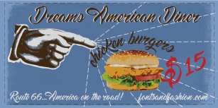 Dream American Diner dem Font Download