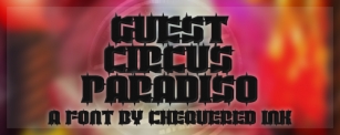Guest Circus Paradis Font Download