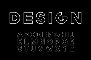 Vector designer font - bold letters. Font Download