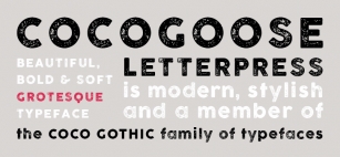 COCOGOOSE LETTERPRESS Font Download