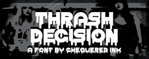 Thrash Decisi Font Download