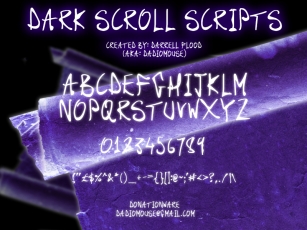 Dark Scroll Scripts Font Download