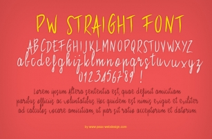 PWStraigh Font Download