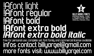 A font LIGHT Font Download