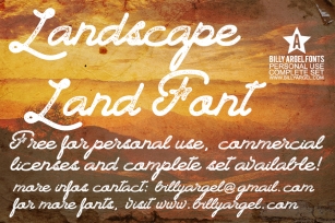 Landscape Land Font Download