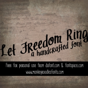 MRF Let Freedom Ring Font Download